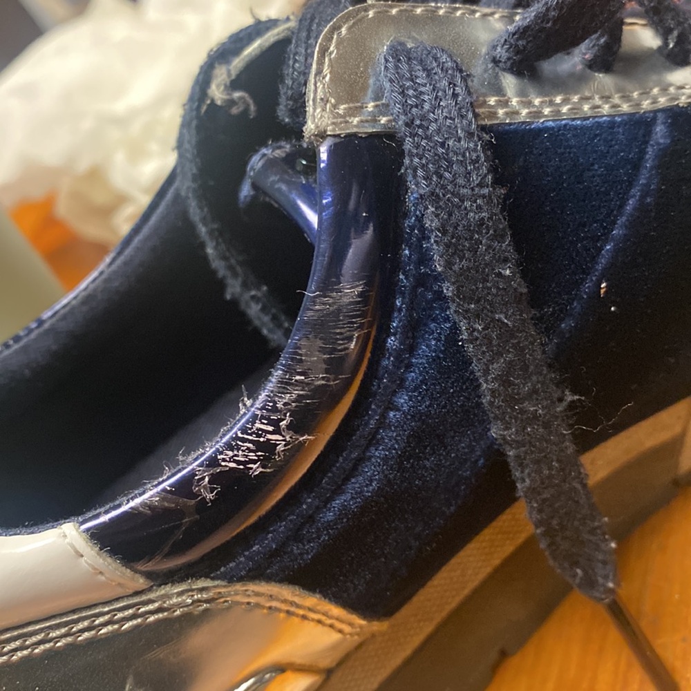 Michael Kors Navy and Silver Sneakers - Picture 6 of 6